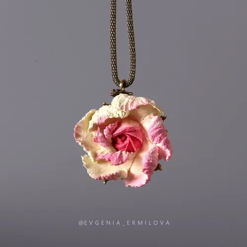 Light Pink Rose Pendant