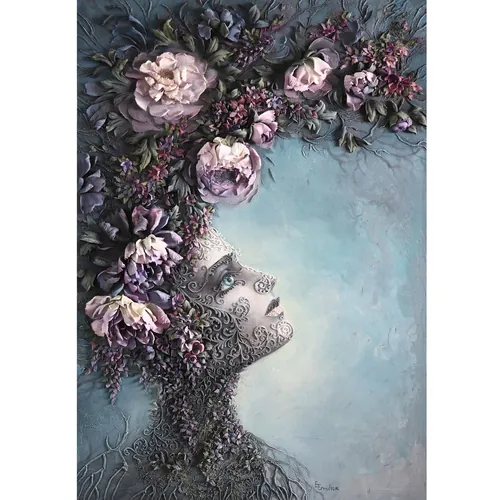 Flora — sculpture painting by Evgenia Ermilova
